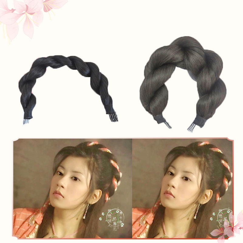 Ancient Wig Two-Share Pierced Playdrama Wig COS Hairlap Bride Hair Hair Rope Hair Rope