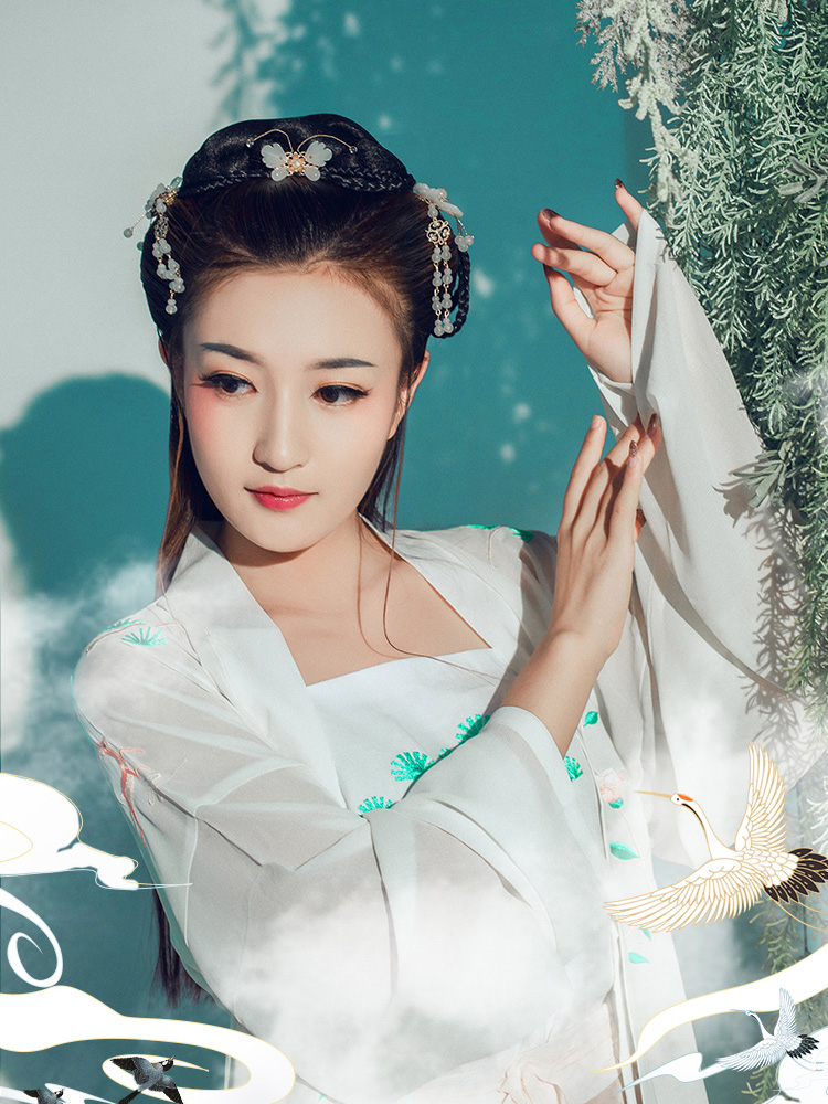Custom
Costume wig new bottomless twist hair bag full hair silk soft 8-shaped bag Hanfu daily fairy hair bun cos style