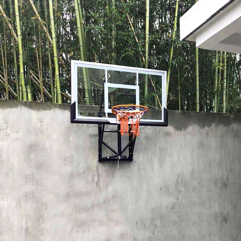 Basketball frame hanging type can lift outdoor basketball rack hanging wall type home dunk basket adult children indoor rebound