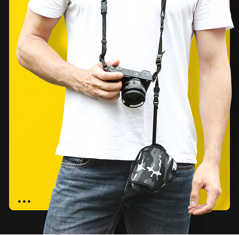 JJC SLR dây đeo máy ảnh dây đeo Canon Nikon Sony Olympus Panasonic Pentax giàu Shiao rộng dây đeo dây giải nén của dây đeo micro-camera kỹ thuật số - Phụ kiện máy ảnh DSLR / đơn chân máy ảnh tripod