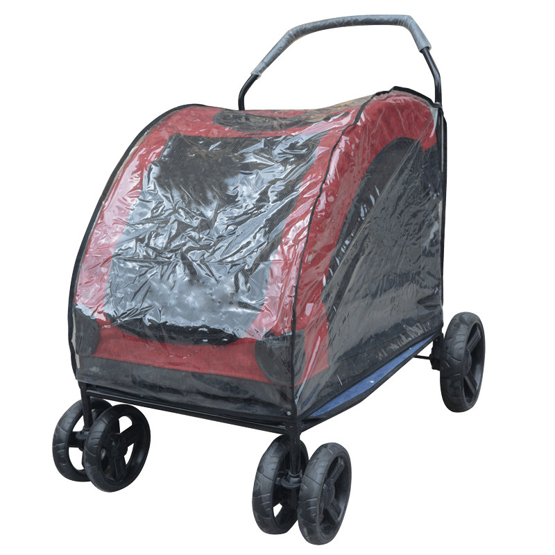 Senior year Pet Car Raincoat Rain Hood 4 Wheels Pet Car Raincoat Four Wheels Out of car Dog Cart Pet Supplies