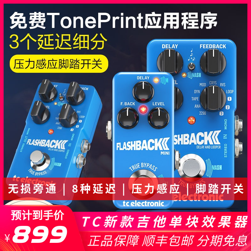 TC Flashback 2 Mini Delay delay electric guitar single block effect device loop phrase cycle