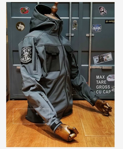 Флисовая зимняя куртка, тактический бархатный комплект