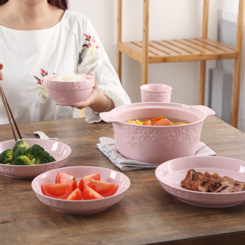 Shun cheung 33 head tableware ceramic household degas creative dishes suit the Nordic people food specials qiaofu pot