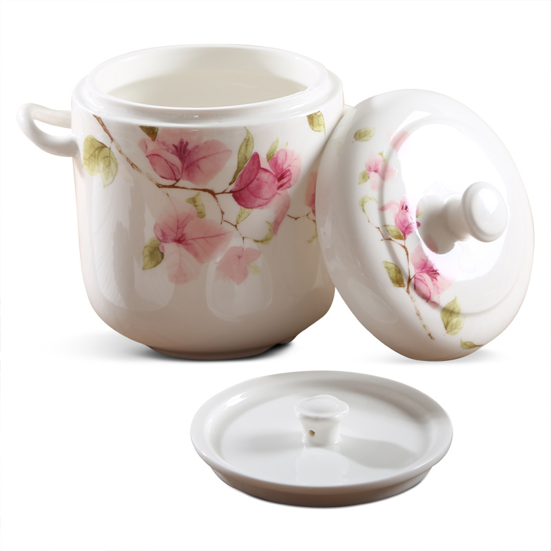 Shun cheung ceramic stew with cover water tank bird 's nest steamed egg stew small bowl of soup bowl soup Japanese household pot stew pot