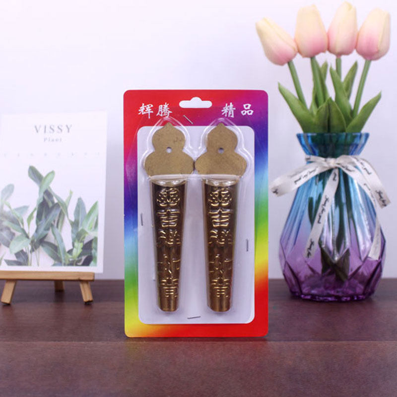 Chaoshan custom supplies door god incense burner gourd-shaped wall hanging incense plug door incense tube alloy hanging wall incense burner plug
