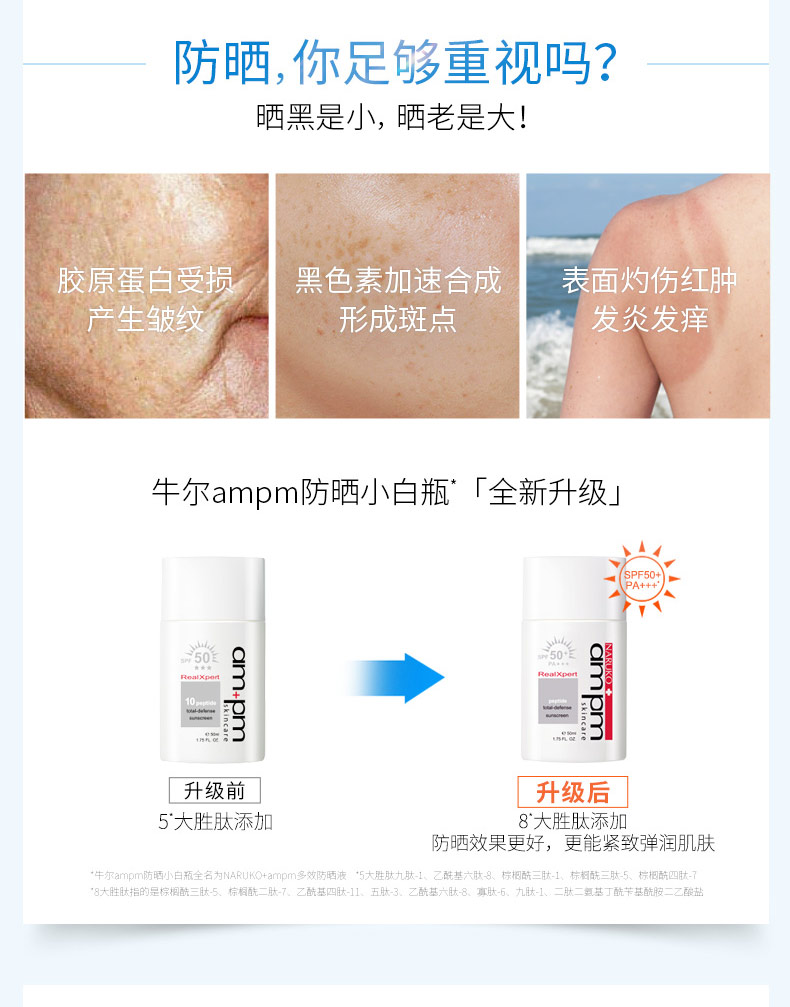 NIU Yerse Peptide Essence Kem chống nắng Kem chống nắng Đàn ông và Phụ nữ Giữ ẩm Facial Hydrating SPF50 + Kem ngoài trời Sinh viên kem chống nắng cho da khô nhạy cảm