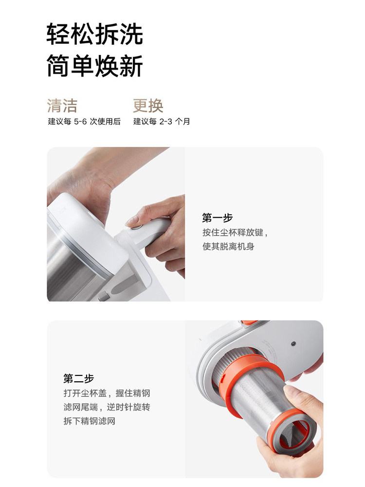 Mijia Mite Remover 2 Pro Filter Element (Pack of Two) Fine Filter Dust Filter Efficient and Environmentally Friendly