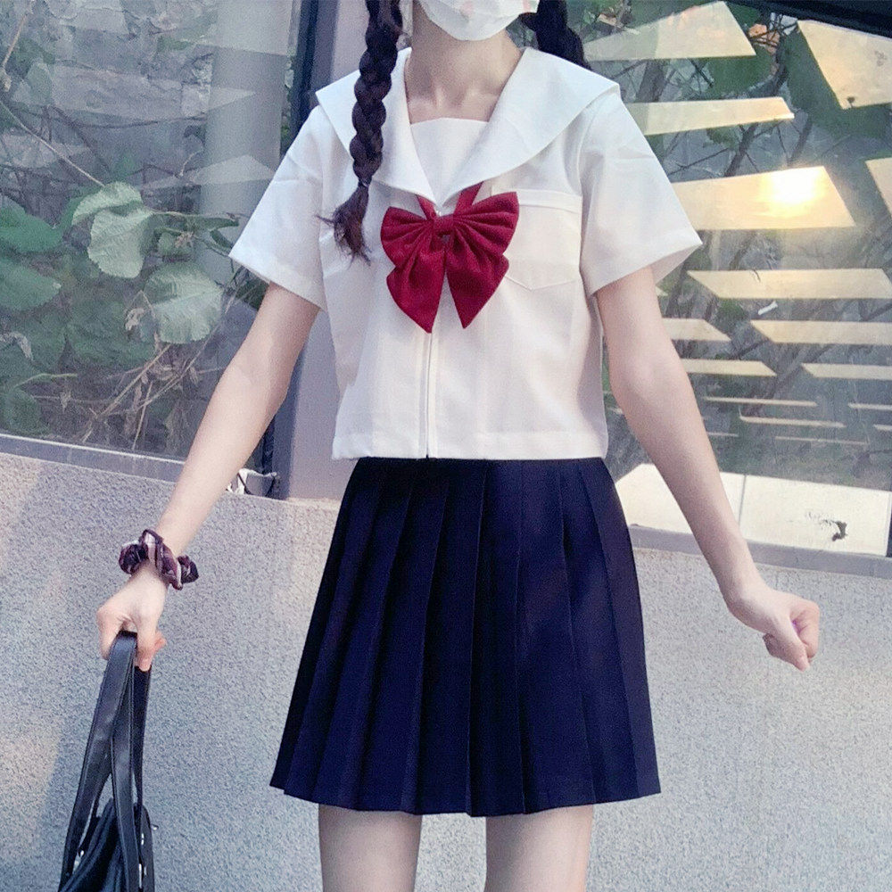 JK - J - Normal JK - Orthodox Bai JK uniform dress is the basic set of sailor long and short sleeves