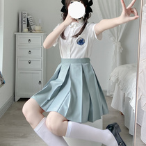 (Shenbei JK) genuine jk uniform skirt college style Basic students 8 boxes pleated skirt high waist pleated skirt