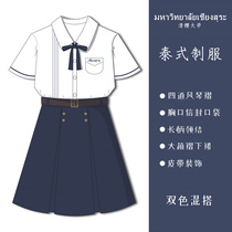 (Shenbei JK) Original Qingying University Thai school uniform student jk uniform long and short sleeve shirt Thai shirt