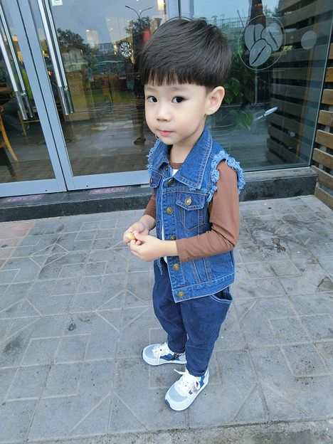 Gilet enfant MR.WANG en toile - Ref 2069915 Image 12