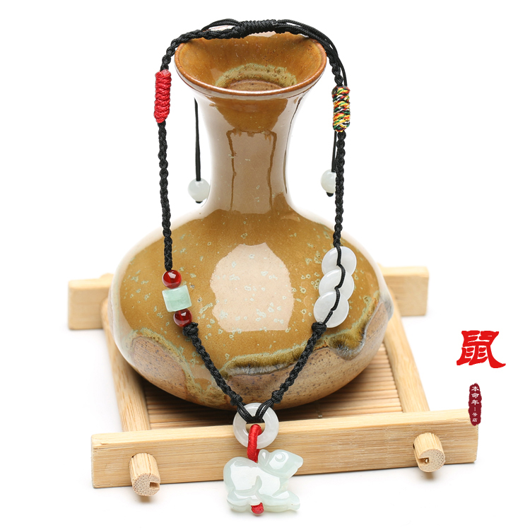 Ngọc bích ngọc bích, năm của chuỗi sinh, con heo hoàng đạo cổ điển đầy màu sắc dây, thời trang đen và hoang dã, mô hình cặp đôi nam nữ những mẫu lắc chân đẹp nhất