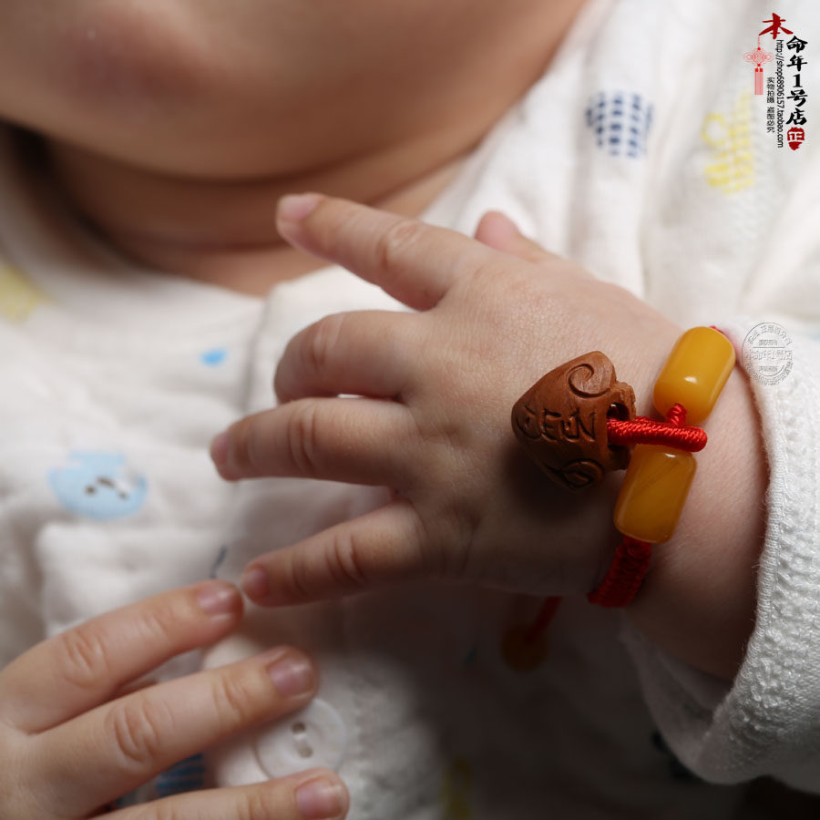 This Life Year Baby Red Rope Child Ornaments Baby Newborn Hand Alchemo scares the men and women National Wind