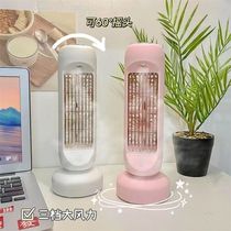 Small fan spray refrigeration air conditioning portable small USB student dorm desktop silent wind shake head fan