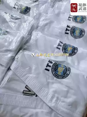Huarang martial arts ITF full embroidery Taekwondo student uniform standard plain zipper models can be customized