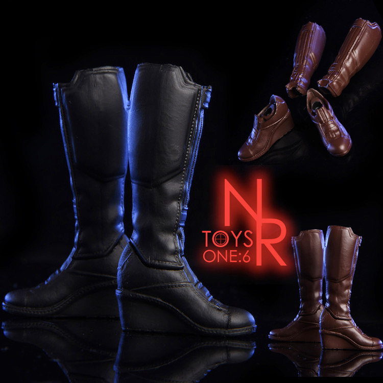Spot NRtoys 1 6 female soldier puppet combat boots long boots variable short shoes double DIY widow