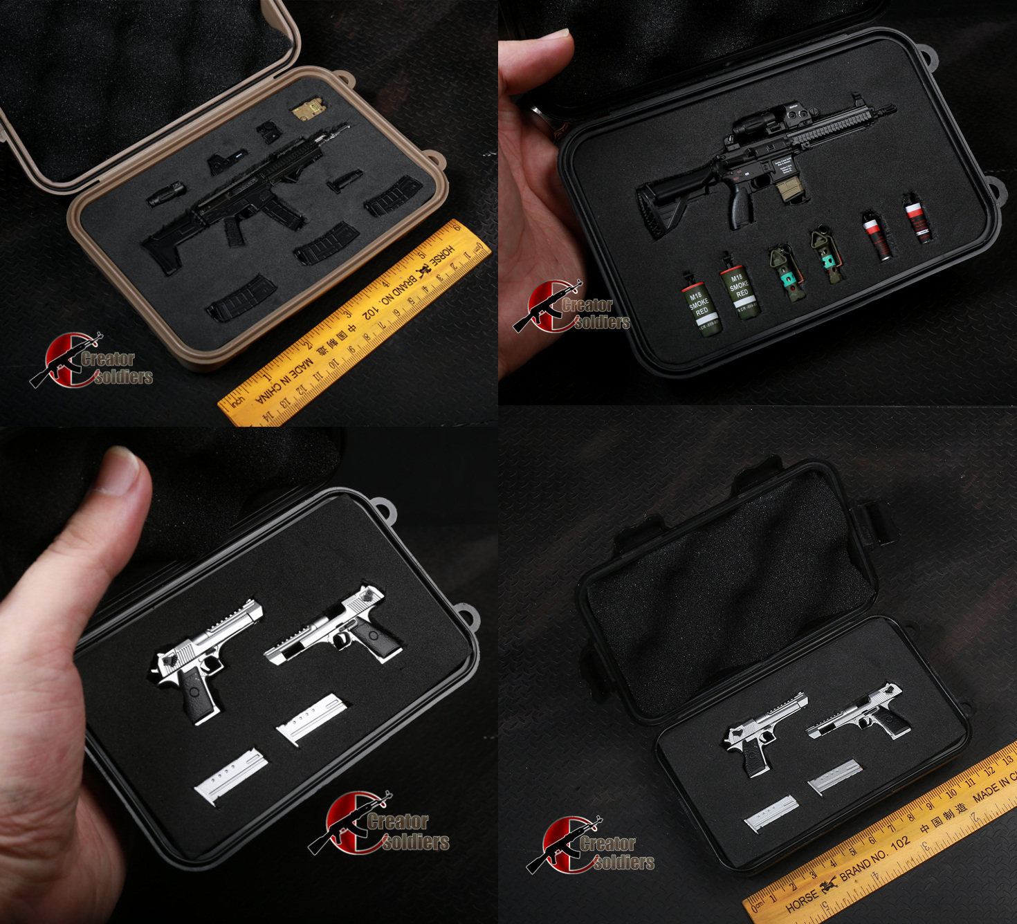 Spot SG 1:6 Soldier Desert Eagle Gun Box Multifunctional Weapon Storage Box Display Box Scene