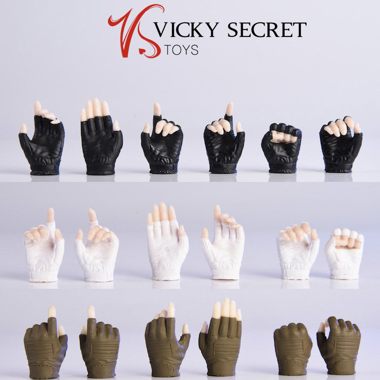 Spot VStoys 1 6 PHICEN TBleague bag plastic body female soldier gloves hand type 2 0 hand type