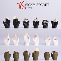 Spot VStoys 1 6 PHICEN TBleague-coated female soldier gloves hand type 20 hand type