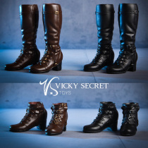 Spot vstoys 18X02 Dual-purpose Long Boots Witch Combat Boots Leather Boots 1 6 Soldier Doll Shoes