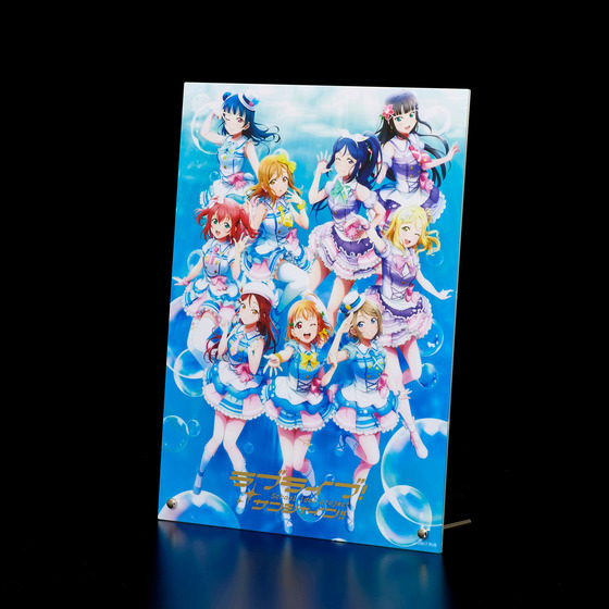 Lovelive! Aqours Purchase Department 15Th Anniversary Commemorative Hot Stamped A4 Acrylic Standee with Raffle Draw