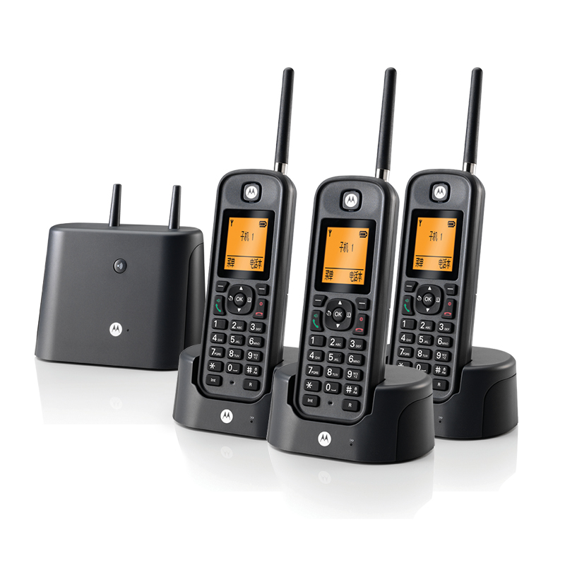 Motorola digital cordless phone office and home through the wall long distance call waterproof one drag three