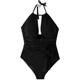 Swimsuit female Korean ins conjoined conservative cover belly slimming triangle bikini small chest gathered resort hot spring swimsuit
