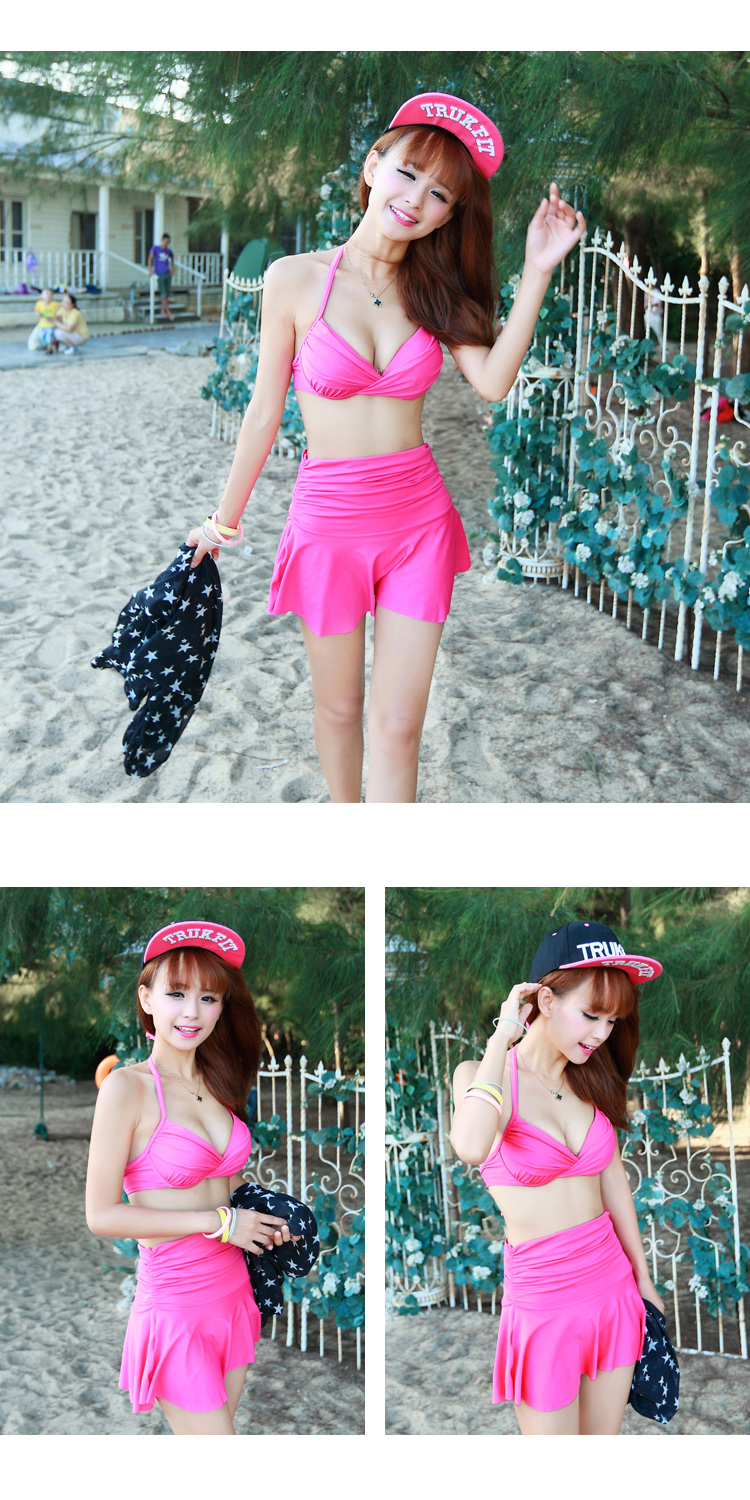 Một mình eo cao bơi váy quấn váy che bụng rạn da sẹo váy bơi nữ bikini với một nửa váy áo tắm cao cấp