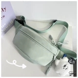 INS日系原宿简约纯色斜挎胸包女ulzzang韩版学生百搭骑行单肩腰包