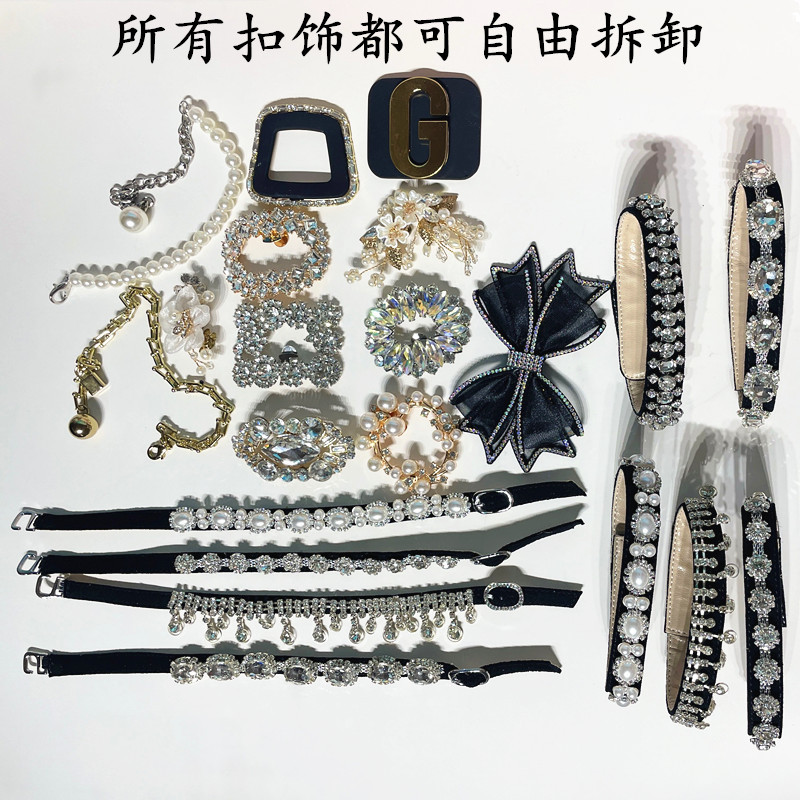 Removable Shoe Flowers, Shoe Buckles, Foot Straps, Ankle Straps, Toe Accessories, Matching High-Heeled Women's Shoes