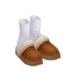 Audley Plush Fluffy Girls' Cotton Slippers with Socks in Melard Colors, January Edition, Permanent Offer for 3 Pieces