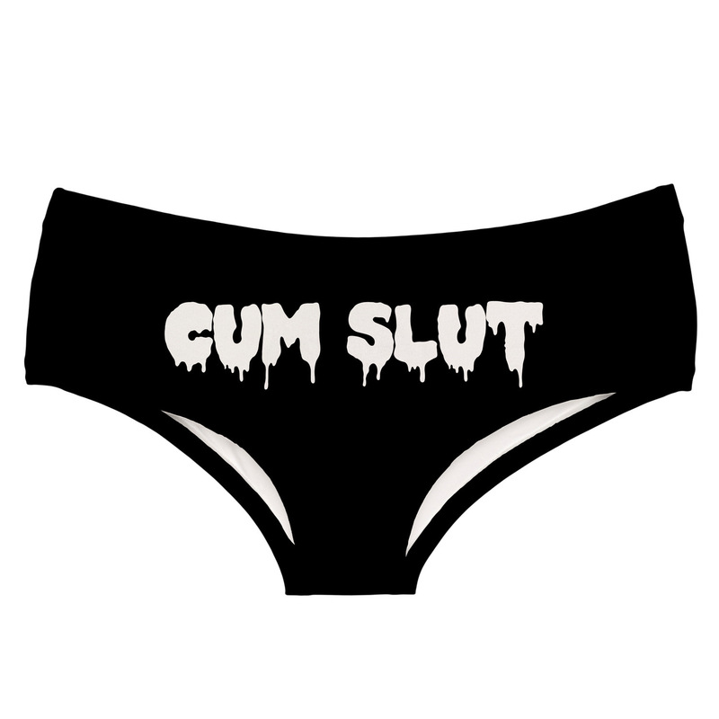 Letter Cartoon Animal Skull Print Seamless Breathable Women's Underwear Low-Waist European and American Sexy Briefs Export