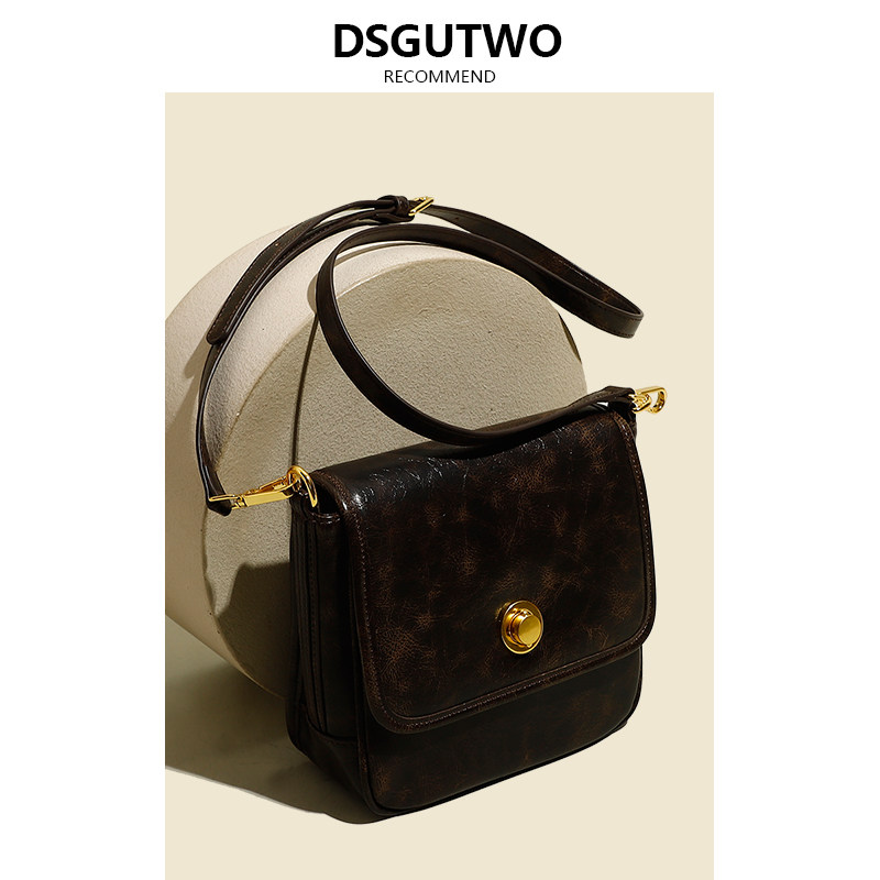 AJ MECICA 2023 new hand grip tattooing cow leather underarm Superior Pleated Fold Retro Pet Backpack Woman-Taobao