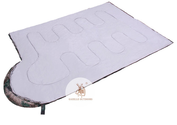 Biểu tượng linh dương ngoài trời kỹ thuật số ngụy trang túi ngủ ngoài trời túi ngủ dày mở rộng túi ngủ phong bì loại 1.6kg túi ngủ phượt