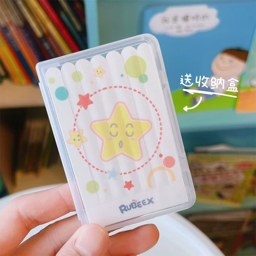 14 упаковок пилочек и полировщика для ногтей Rubeex для младенцев и новорожденных детей для маникюра, не повреждая руки и не царапая лицо