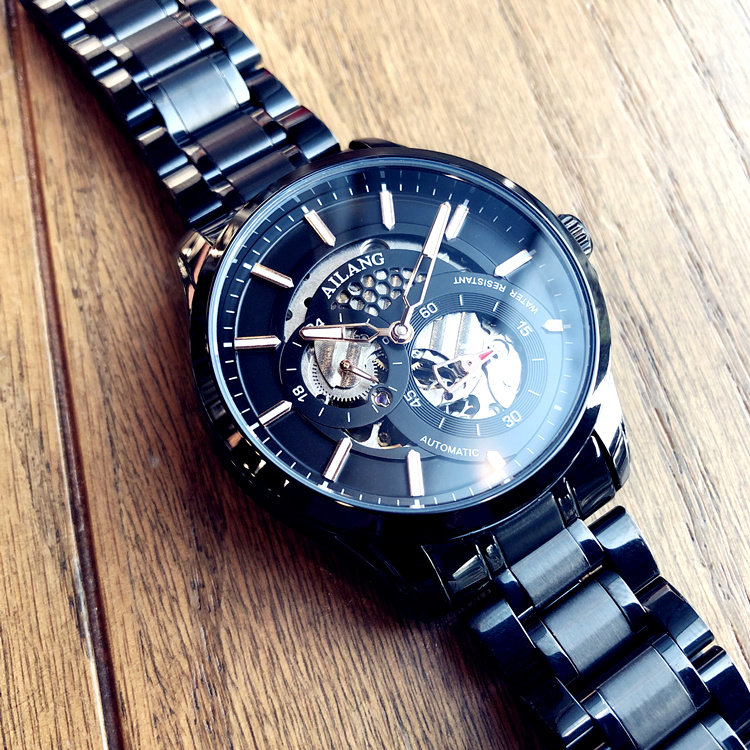 2022 new fashion trend watches men's fully automatic mechanical watch hollowed-out tourbillon fine steel band branded men's watches