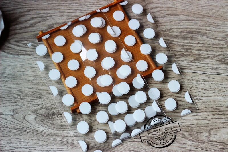 Transparent bag white polka dot