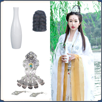 Film and Television Costume Guanyin Styling Head crown jewelry photo studio photo performance Mazu Bodhisattva vase headdress vase headdress