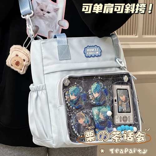 Мультяшная вместительная и большая сумка на одно плечо, сумка через плечо