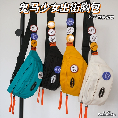 Японская брендовая спортивная поясная сумка, нагрудная сумка, универсальная сумка через плечо, Южная Корея