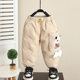 Little Yellow Duck Children's Clothing Boys' Winter down Pants 2026 New Children's Wear White Duck down Baby Fleece-Lined Thickened Pants