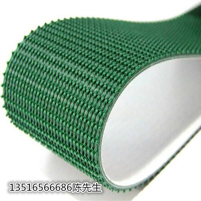 PVC green anti-slip climbing lawn pattern conveyor belt ring sealing machine industrial assembly line belt conveyor belt