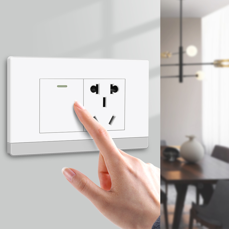 International Electrician 118 type switch socket panel household concealed wall fifteen-hole 20-hole porous computer plug-in board