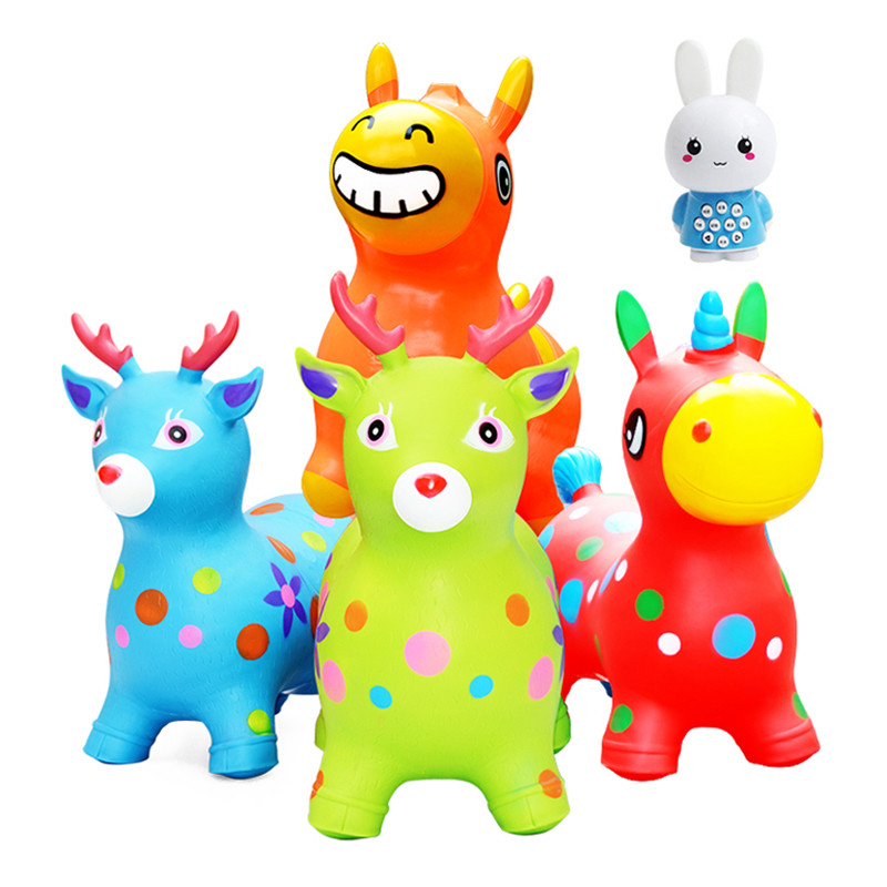 New children inflatable toys Jump horse up Thickening Jumping Toys for a Riding Baby Carousel