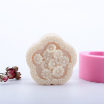 Ai Soap DIY handmade soap round chrysanthemum silicone mold easy to release three-dimensional silicone mold