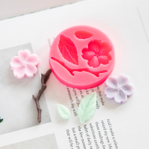 Love Soap Shop hand-made DIY soap silicone mold hand-carved leaf mold chocolate silicone mold about 2 grams of soap