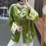 Ханьфу, короткая куртка, китайский стиль, осеннее, большой размер, с вышивкой