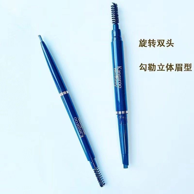 Kangaroo mother pregnant woman with pen rotating double head waterproof and sweat-proof continuous non-decorsed triangle breastfeeding special cosmetics