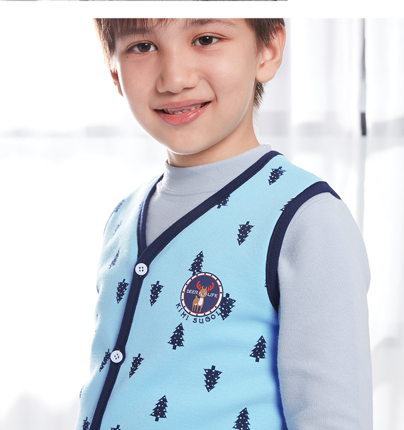 Áo vest trẻ em mùa đông dày ấm áp bé trai vest bé cotton áo vest trẻ em thủy triều ở trẻ lớn mặc cộng nhung áo gile phao trẻ em